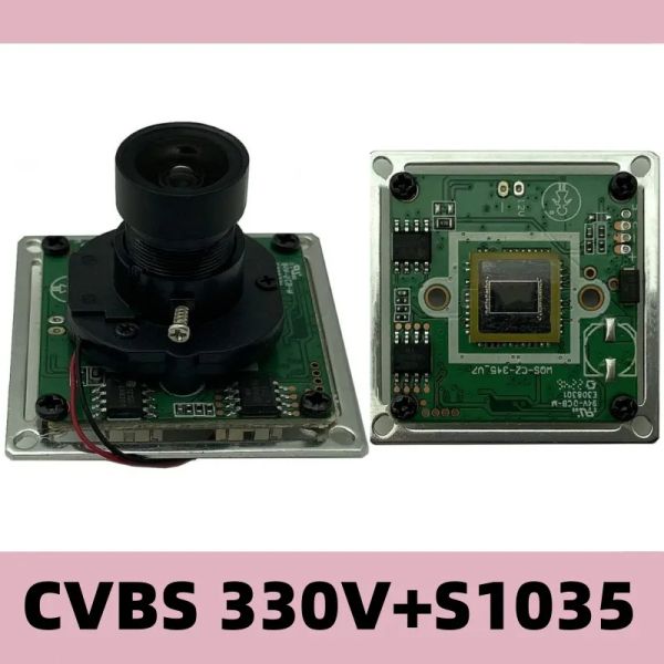 Placa de módulo analógico de câmeras Ircut m12 lente 1/3 polegada CMOS CVBS 800TVL 330V300+SC1035 BNC CCTV Surface Survillance