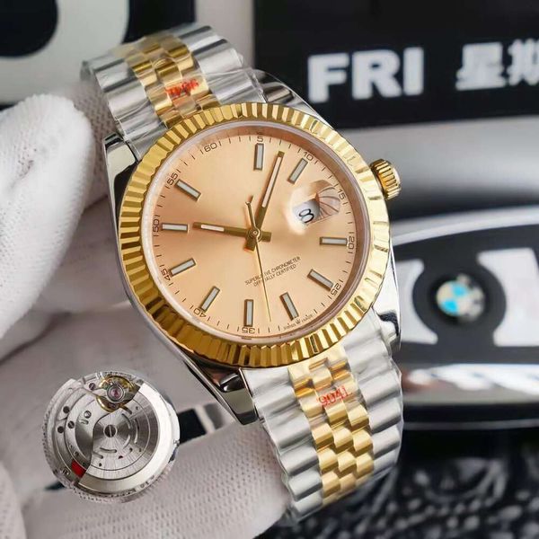 14 Log Totalmente Automático LAO JIA Business 904L Precision Steel Men's Watch Night impermeável GLOW 75