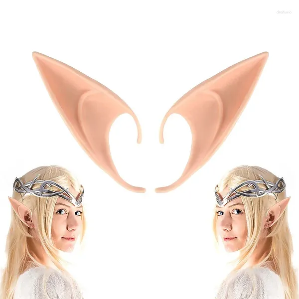 Decoração de festa Halloween Cosplay Latex Fairy Angel Elf Ears Masquerade Trajes Supplies Po Props Kids Presente Presente