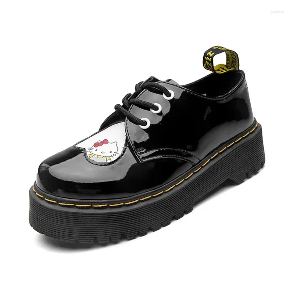 Scarpe per il fitness Donne Piattaforma in pelle genuina 2024 Sweet Lolita Scarpe Chunky Mary Jane Fashion JK Uniform Footwear Zapatos Mujer