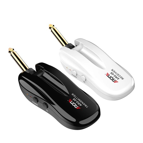 Adapter 5.8 GHz Audio Wireless System Receiver Sender -Sender -Gitarrensystem -Senderempfänger für Gitarrenbass wiederaufladbar