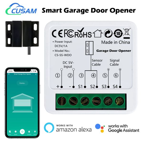 Управление Wi -Fi Smart Garage Gorge Gorge Dogle Tuya приложение