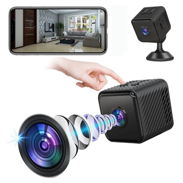 Kameralar 1080p HD Mini Wifi Kamera Akıllı Ev Güvenlik Koruması Kamera Gece Görüşü Profesyonel Hareket Tespit Taşınabilir