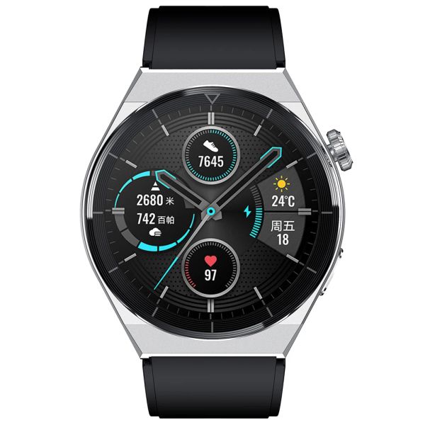 Telefon için Saatler Huawei Xiaomi Watch GT3 Pro Smart Watch Android Erkekler 2022 Bluetooth Çağrı Su geçirmez Fitness Tracker BAN BISSION