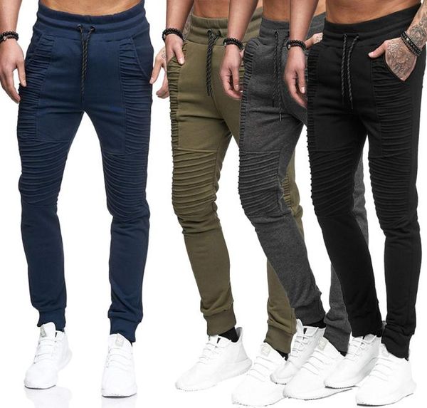 Calças de corrida novas, tipo de camuflagem de algodão impressa tipo de moda masculina de harém de moda masculina Spring e outono Rib Ribpers Designer de marca Swe6701638