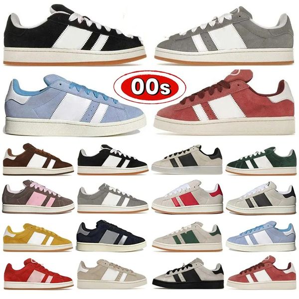 Luxus-Designerschuhe 00 Schule Wildleder Sneaker Gray Black Dark Green Cloud Miracle White Valentinstag Sanba Semi-Bright Blue School Herren- und Frauen ethische Tra