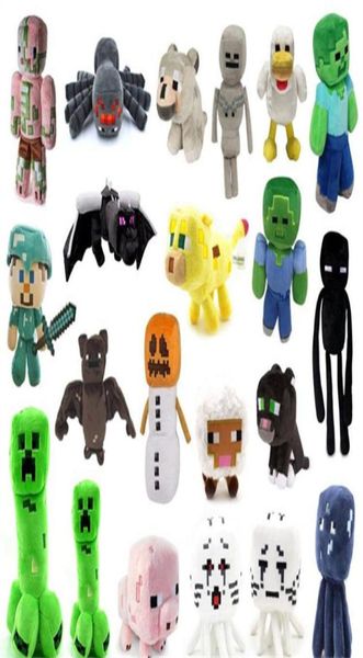 Minecraft Styles Pig Plush 38 Tiger Man Zombie Skeleton Cat Doll Squid Toys Dolls Nnmxp3726010