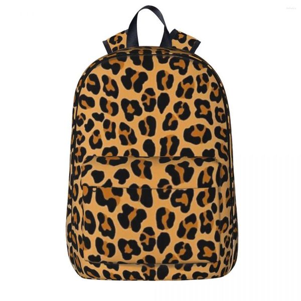 Rucksack Leopard Print Backpacks Jungen Mädchen Buchbag Kinder Schultaschen Cartoon Kid Rucksack Laptop Umhängetasche große Kapazität