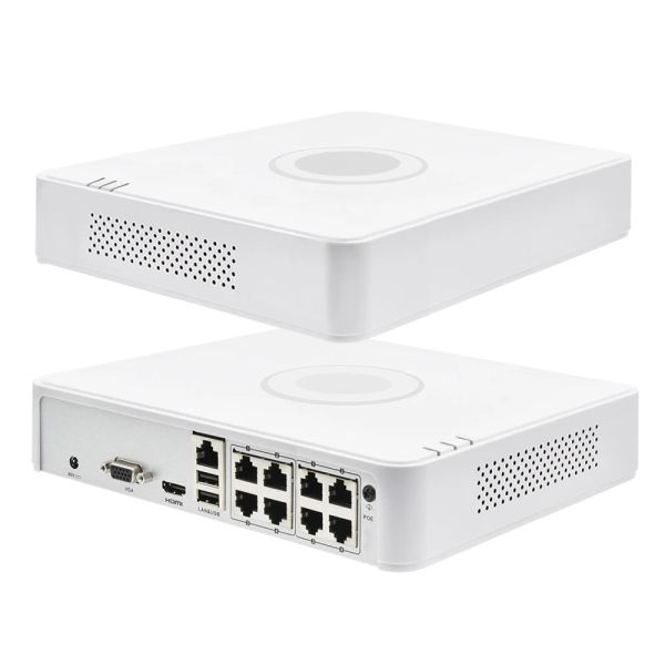 Регистратор Hikvision Оригинал 8CH POE NVR DS7108NIQ1/8P 6MP View 4MP Запись SATA для POE IP -камеры сеть видеорегистрировка CCTV Регистр