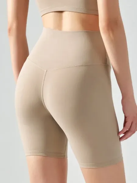Aktive Kurzfilme Sommer-Yoga Sportfrau enge Beute Radfahren Nackt hohe Taille atmungsaktiv
