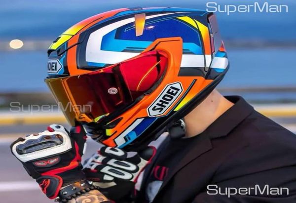 Full Face X14 Blue Bradley Helmet Antifog Visor Man Riding Car Motocross Racing HelmetNotoriginalHelmet6150422