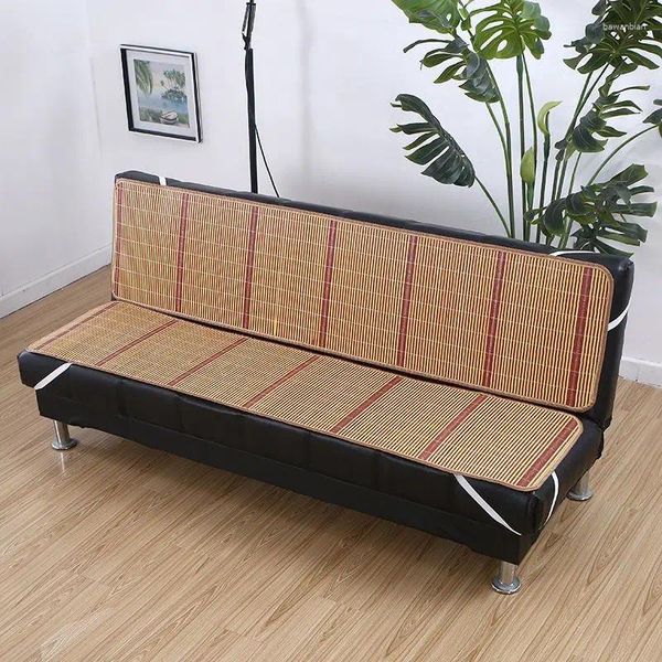 Kissensofa Bambusmatte coole Sommermatratze Einfache faltbare Armless -Deckung zur Verteilung