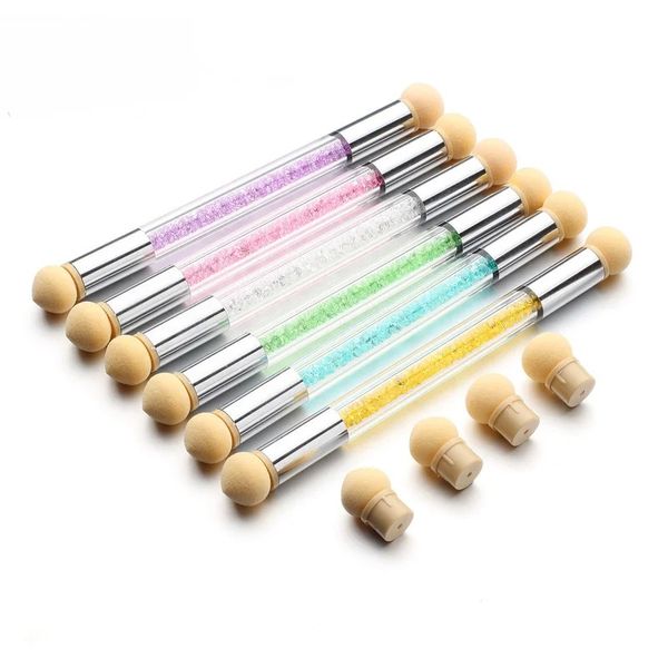 Tırnak sanat fırçası aletleri set akrilik UV jel inşaatçı boyama çizim fırçaları kalem kütikül itici alet renkli