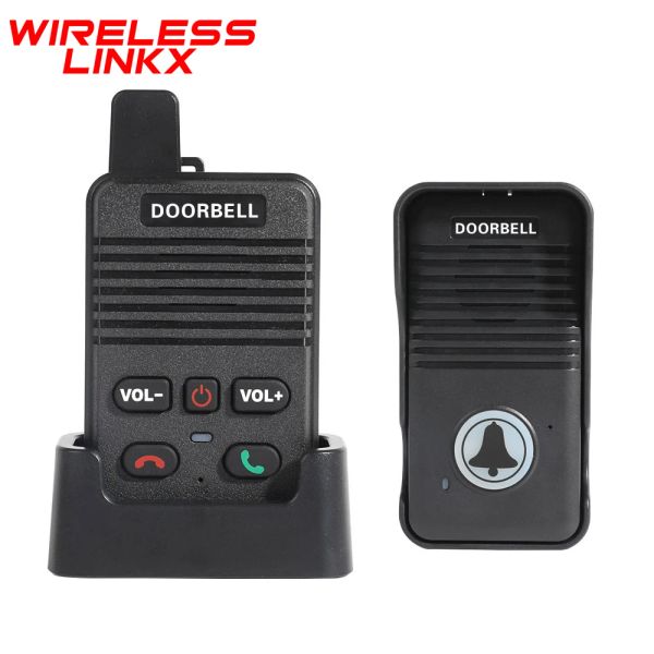 Campainhas de 200 metros de 200 metros de mão livre de duas maneiras Wireless WireBell impermeabilizada home apartment Intercom Factory Office Intercom System Doorbell