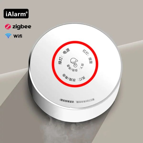 Детектор Ialarm Zigbee Gas Detector Tuya Wi -Fi Hooglable Gas Датчик тревоги беспроводной умный дом.