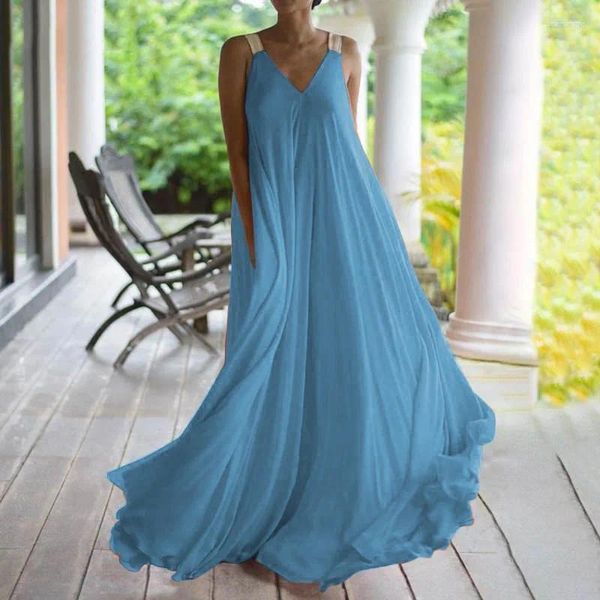 Lässige Kleider Sommer Bohemian Maxi Lose Orangenkleid Tunika Long Beach Kaftan Beachcover übergroße 5xl Frau Mesh elegant