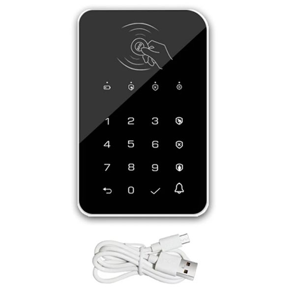 Аксессуары 433 МГц беспроводная клавиатура сенсорная накладная дверная подкладка для G50 / G30 / PG103 / W2B Wi -Fi GSM тревога RFID -карта