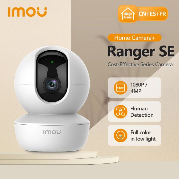 Telecamere iMou ranger SE 2MP Smart Baby Monitor Sicurezza AI Detection Camera Wireless IP CCTV IN Indoor 4x Digital Zoom 1080p Camera