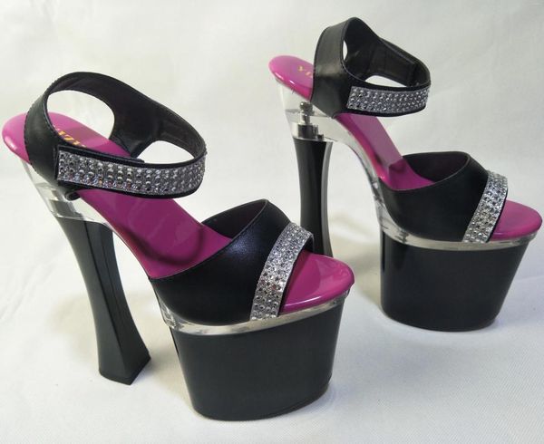 Sapatos de dança moda sandálias femininas nobres elegantes personalidade feminina alta temperamento atacadista de 17 a 18 cm