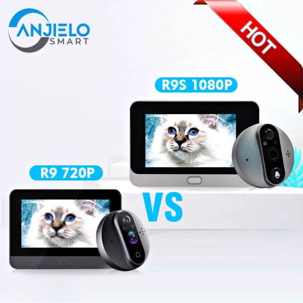 LanBell Tuya 1080p Video WiFi Video Fantom da 4,3 pollici Schermata LCD Porta Camera Timbre Inalambrico Protezione della sicurezza esterna