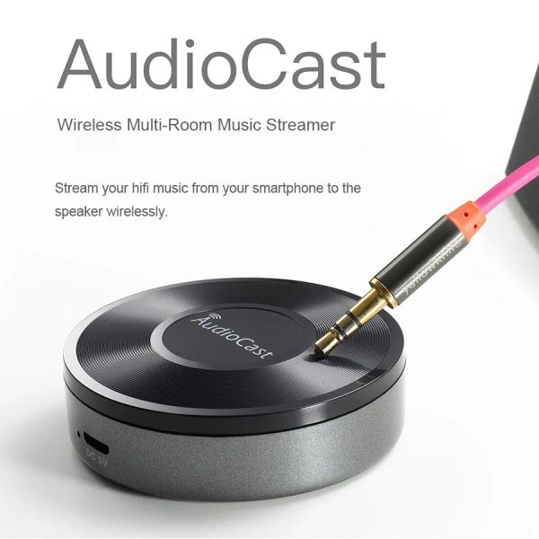 Адаптер беспроводной Wi -Fi музыкальный аудио -стример Audiocast Ieast Play M5 DLNA для AirPlay Audio Music Adapter Multi Room Streams