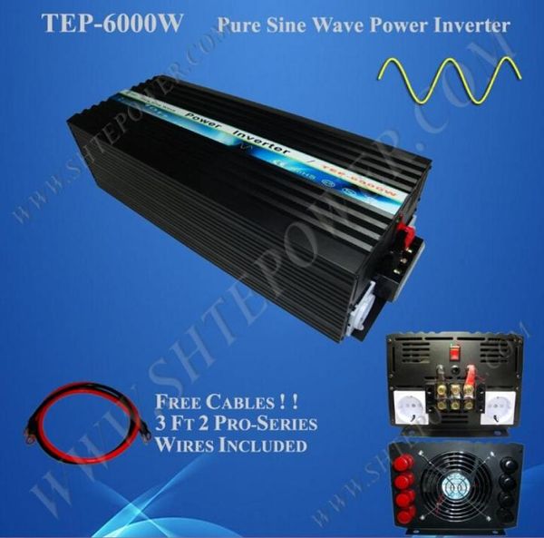 Bütün Grid 6000W Saf Sinüs Dalga Güç İnverter DC 24V - AC 240V Güç İnvertor7305928