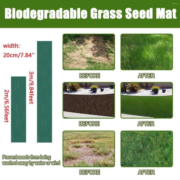 Dekorative Blumen pflanzen Düngemittelmatten biologisch abbaubare Pflanzensamen Grassamen Wachstum Garten Gewächshaus Gemüse Feuchtigkeitsdauer Keimung