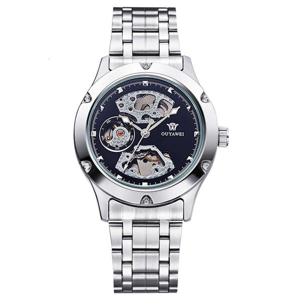 54 Новый стальный пояс Ouyawei Ouyawei Tourbillon Hollow Hollow Waterpronation Awarder Automatic Mechanical Watch 67