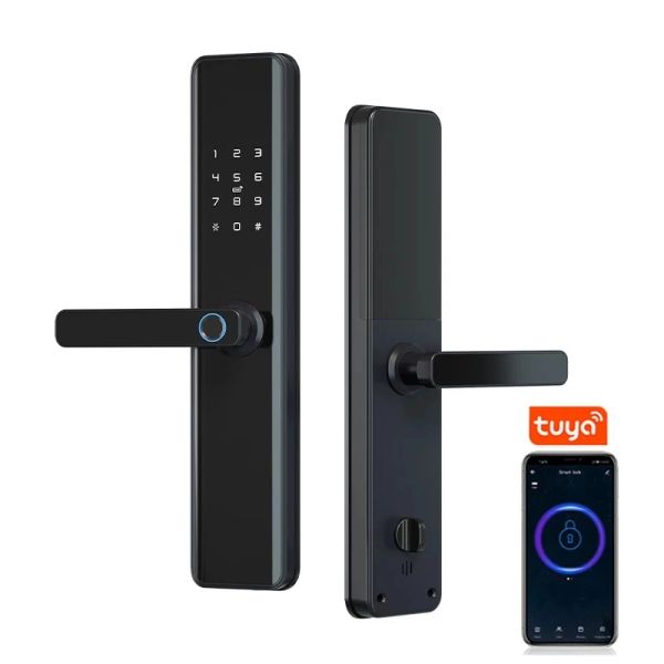 Lock ttlock Tuya App Fernbedienung Smart Home Tür Schloss M1 Tür Zugangskontrolle Antitheft Lock Biometrische Fingerabdruckschloss