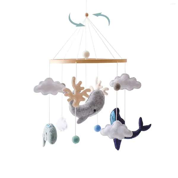 Bolsas de armazenamento Baby Mobile para a decoração dos animais marinhos de baleia oceânica de berço