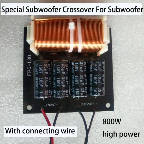 EKİPMAN 800W Saf Subwoofer Crossover Profesyonel Bas Frekans Bölücü 515 inç Hoparlör DIY Filtre Müzik Sesi 125Hz 1 PC