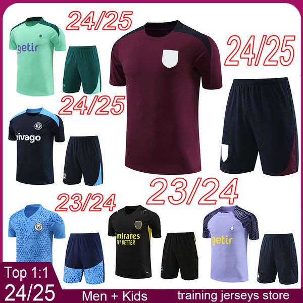 Englands Arsen Mann vor dem Spiel Trikots 2024 2025 CFC Chelse Spurs City Männer Training Trikot-Hemd-Hemd Kit 23 24 25 Haaland Saka Kids Football Kits Camiseta Maillot Maglia