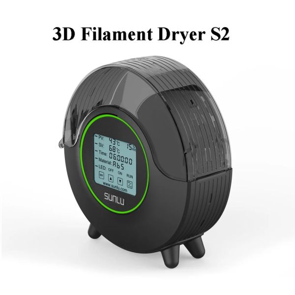 Impressora SunLU 3D Impressora 3D Filamento Secador S2 Filamento Caixa do filamento Filamento Storage para TPU Dry ABS PLA FILamento 3D Peças da impressora