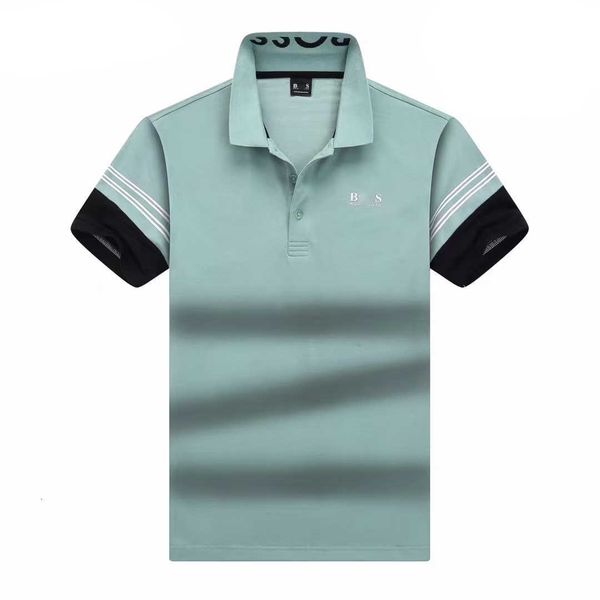 Designer Polo Shirt Mens Polos Tshirt chefes moda marca de luxo camiseta de golfe casual de golfe puro algodão respirável mangas curtas T camisetas 2024 Top de verão NNPZ