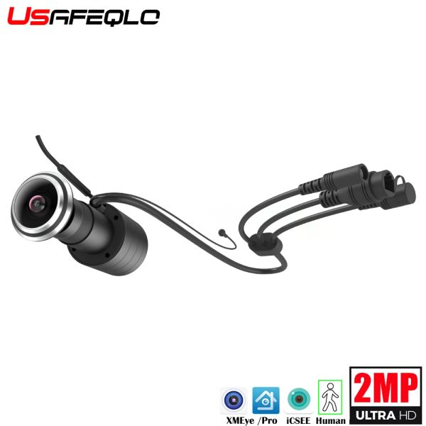 Kameralar icsee wi fi akıllı kapı göz deliği güvenliği 1080p hd geniş açılı fisheye cctv ağı mini gözetleme kapısı wifi ip kamera p2p tf kartı