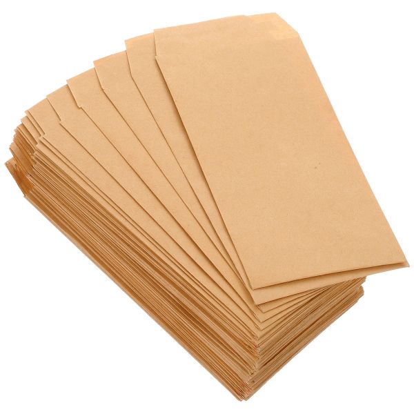 Envelopes 100 pcs envelope cartões envelopes envelopes de moedas de cartão -presente envelopes kraft papel armazenamento de moedas pequenos envelopes dinheiro