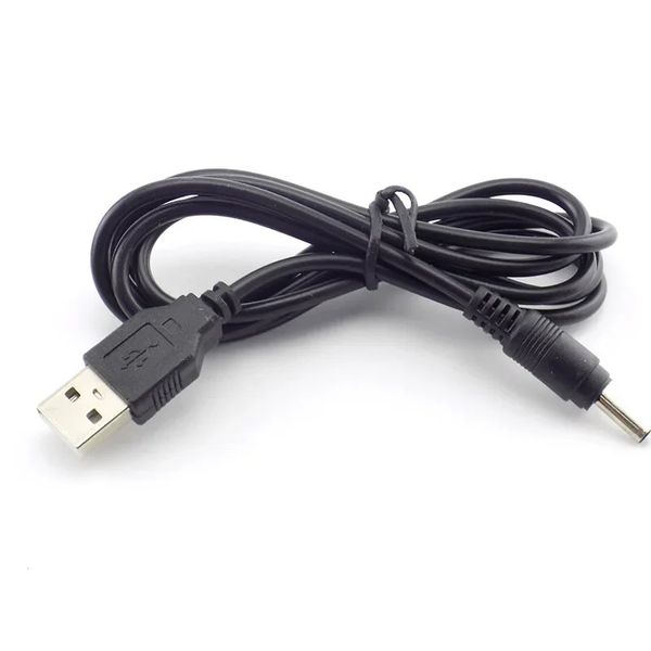 ANPWOO 3,5 mm Mirco USB CABO DE CABEÇA DC Adaptador de alimentação DC Lanterna do carregador de carregador de tocha de lâmpada de cabeça de tocha de bateria recarregável para a tocha de farol