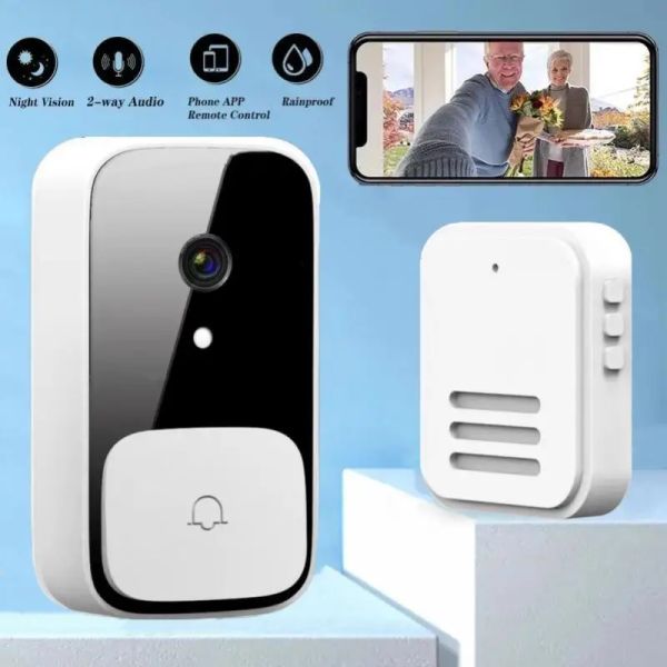 Camera portanate Smart Camera Smart Wifi Wifi Wireless Night Vision Call Call Intercom Video per Apartments Ring Bell Ring Home Security Device