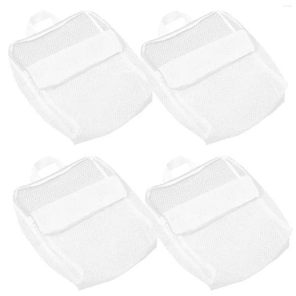 Bolsas de lavanderia 4 PCs Bolsa Lingerie Mesh Delicatos de poliéster Lavar roupas íntimas