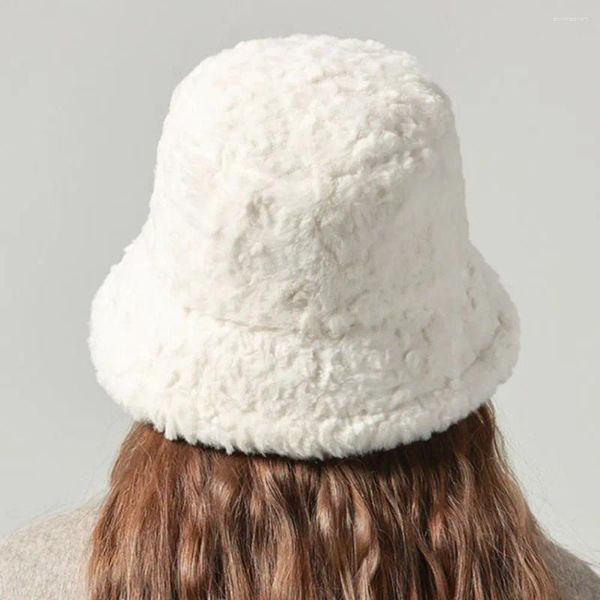 Berretti di berretti di peluche cappello da secchio per leisure berretto da cranio tappo auricolare auricolari per le orecchie invernale bambini invernale