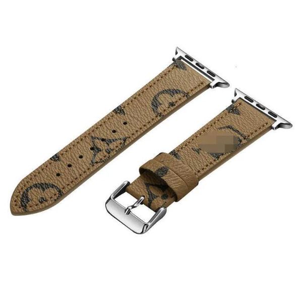 Cinturino Apple Watch di lusso 38 40 41 42 44 45 49mm Floral cinghia di cinghia adatto per iwatch 8 7 6 5 4 SE Designer Strap LX00510 Cingcio di fascia alta