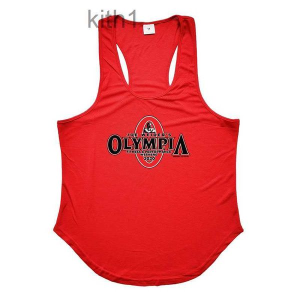 Erkek tank üstleri koşan yelek erkek fitness y back stringer tanktop yaz spor salonu giyim örgü spor vücut geliştirme kolsuz gömlek 230524