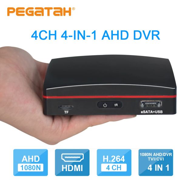 Gravador 4ch 1080n mini cctv dvr com vídeo 4ch em 1080h em tempo real cctv híbrido ahd/cvi/tvi/analógico 4 em 1 dvr com porta USB HDMI