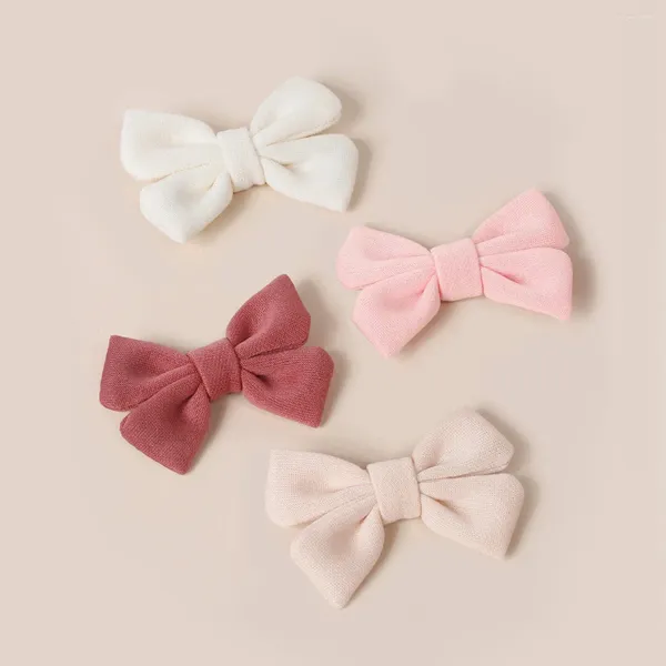 Accessori per capelli 4 pezzi 4 pezzi Mini clips clip da prua ragazze decorazioni coda di cavallo graziose barrette baby