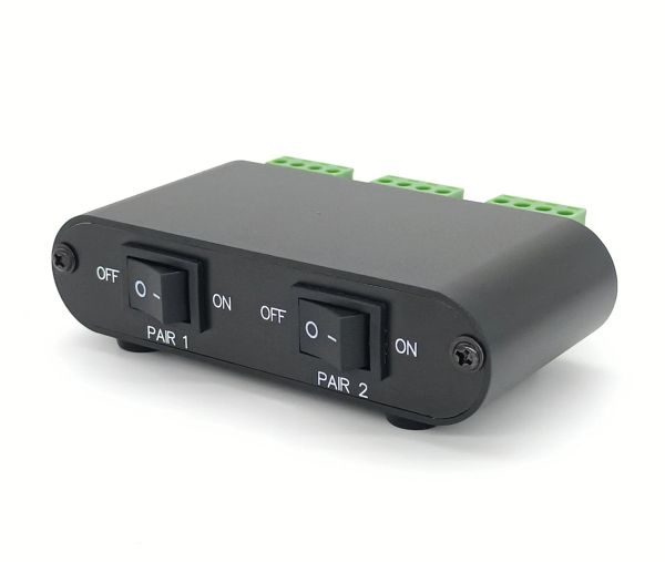 Amplificador (P21) 2way Audio Audio Stéreo Stoqueiro Caixa de comutadores Combinente Multi Zone A B Switch Distribution Controller Caixa