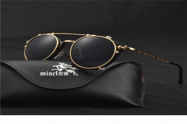 Mincl Magnet Flat Sonnenbrille Dual Verwendung Clip Spiegelte Sonnenbrille Menclips benutzerdefinierte verschreibungspflichtige Myopia Brille LXL6101084