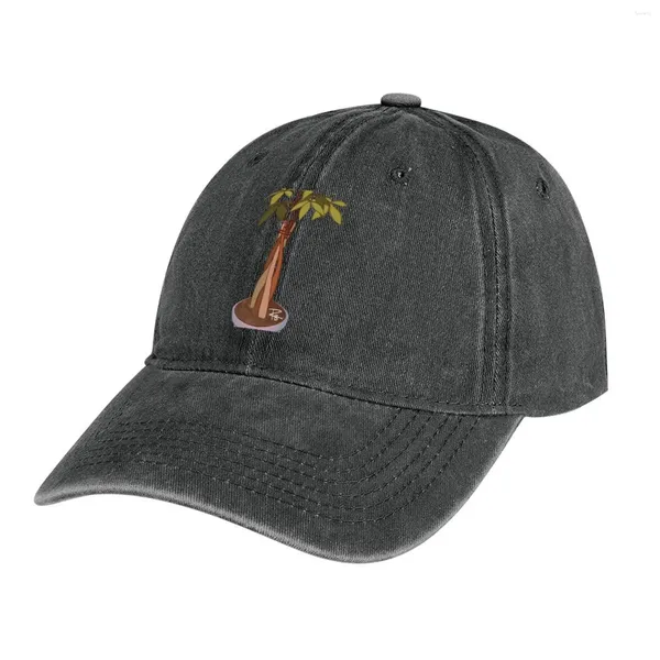 Berets Money Tree Plant Cowboy Hat в роскошном косплей -козыре