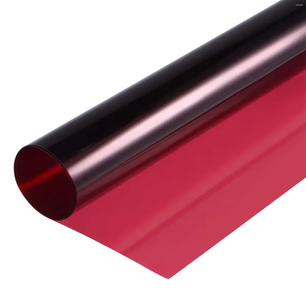 Adesivos de janela 40cmx50cm Correção de cor de cor de correção de cor filtro colorido de filtro colorido Filme de poliéster Red escuro para PO Studio Head