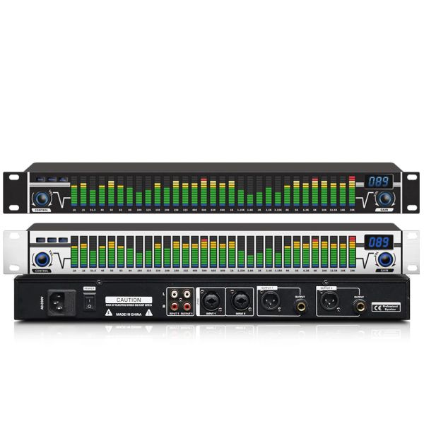 Конвертер с QUELCH 31 полосовым графическим эквалайзером Audio Digital Effect Confect Contrifeler Pro Audio Equipment Rescoreper и караоке -оборудование