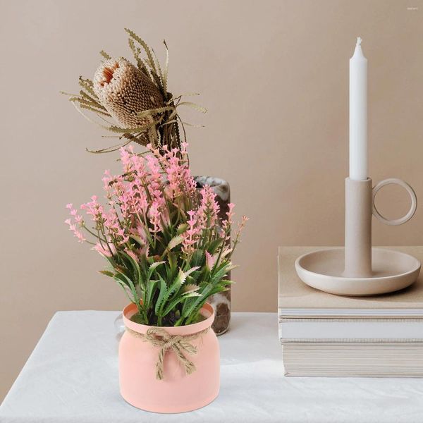 Vasos em vasos artificiais Plantas faux realistas de Bonsai Plastic Fake Office Indoor